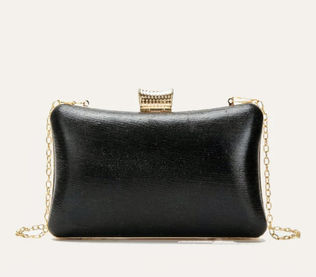 Polyester Hand Bag For Women - Black and White